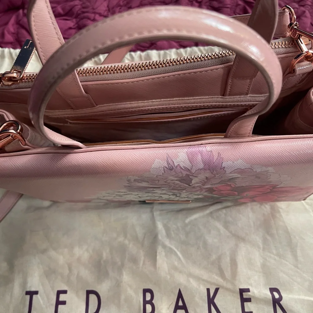 Ted Baker Pink Floral Satchel - Picture 3 of 4